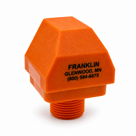Franklin 1/2 inch waterer valve, part number 41612, replacement float valve for Franklin automatic waterers