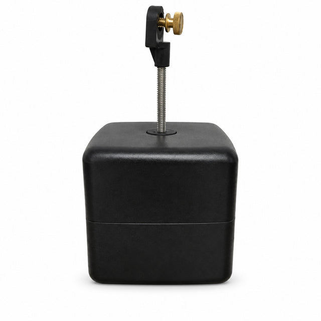 Miraco 425 float assembly, complete with the 444 stainless float arm, 4 by 4 inch bob float, nylon ratchet and brass thumbscrew.