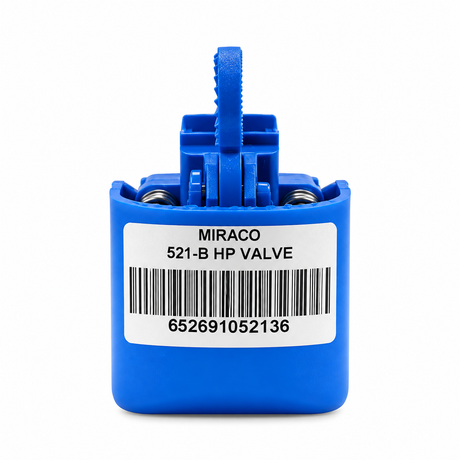 Miraco 521B blue high pressure valve, 40 to 80 PSI