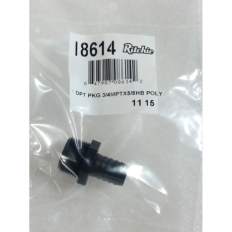 Ritchie Adapter Package - 3/4" MPT x 5/8 Hose Barb #18614, additional view 3