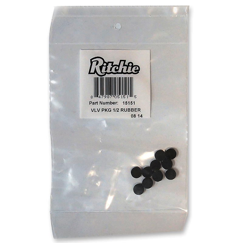 Ritchie 1/2" Valve Rubber Package #15151, additional view 2