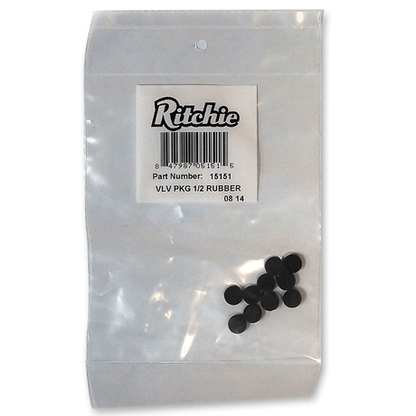 Ritchie 1/2" Valve Rubber Package #15151, additional view 2