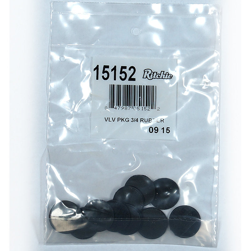 Ritchie 3/4" Valve Rubber Package #15152, additional view 2