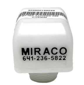 Miraco 682 gravity flow valve for low pressure, white Miraco housing