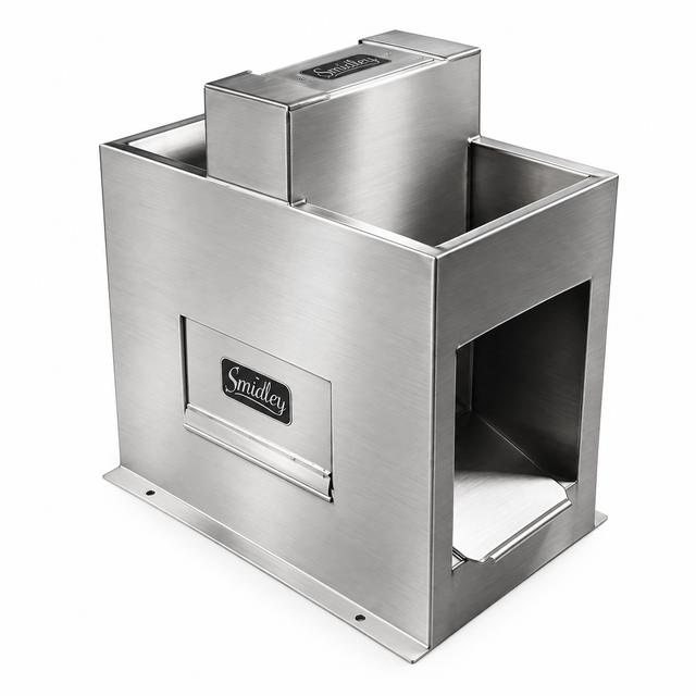 Smidley 9130CHC number 3 combination cattle fountain with center float box, insulated stainless steel