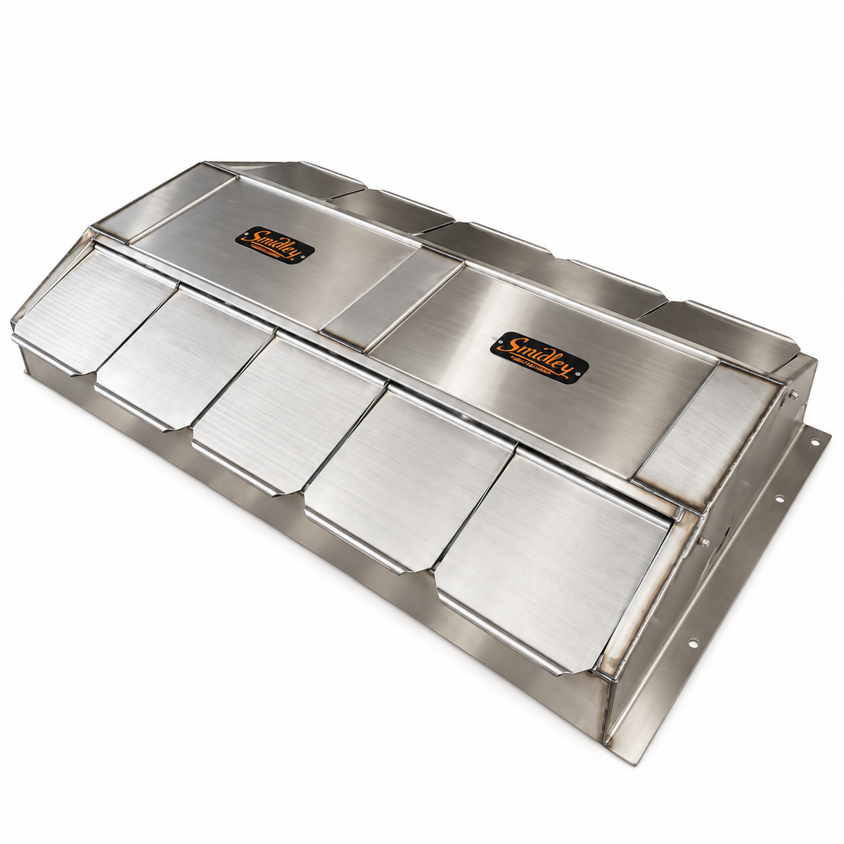 Smidley 91501010S ten drink stainless steel hog bar, insulated top cover with five drink lids on each side