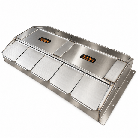 Smidley 91501010S ten drink stainless steel hog bar, insulated top cover with five drink lids on each side