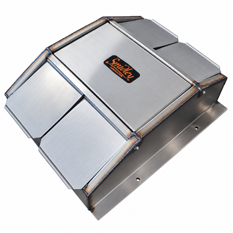 Smidley 9150154S four drink stainless steel hog bar, insulated top cover with two drink lids on each side