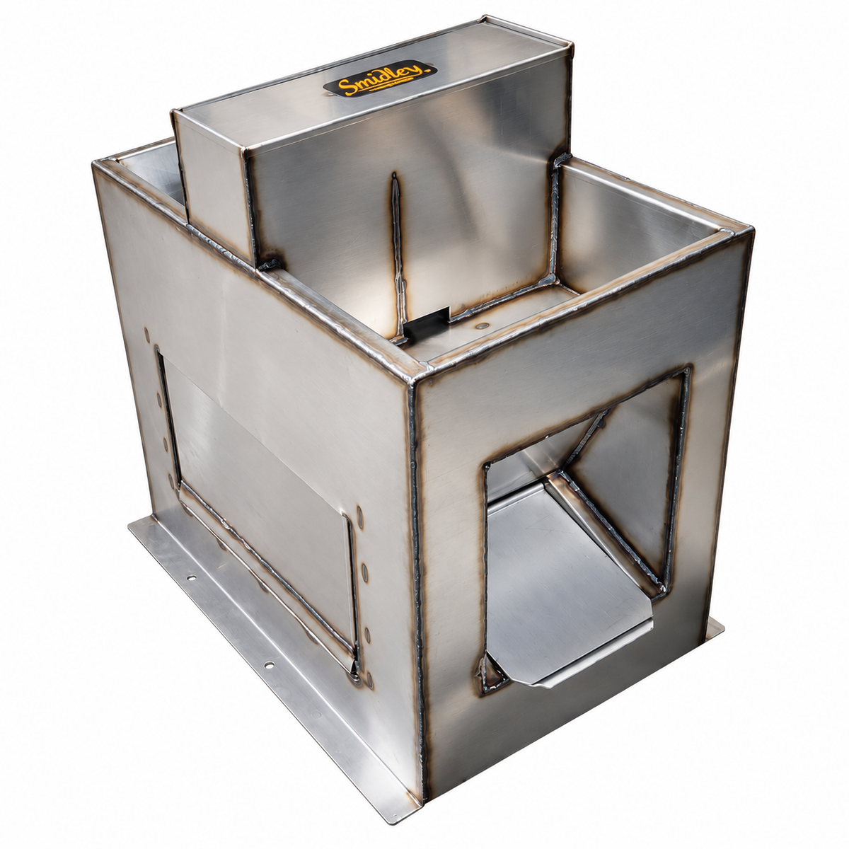 Smidley 9150CHS number 5 combination cattle and hog fountain, two stainless steel troughs at two heights