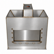 Smidley 9150CS number 5 cattle fountain with center float box, 15 gallon insulated stainless steel heated waterer