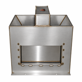 Smidley 9150CS number 5 cattle fountain with center float box, 15 gallon insulated stainless steel heated waterer