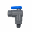 Miraco 951 valve with elbow, 3/8 inch by 1/4 inch