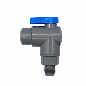 Miraco 951 valve with elbow, 3/8 inch by 1/4 inch