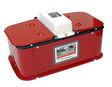 Brower MC32E heated steel automatic swine waterer, red insulated drinker for hogs