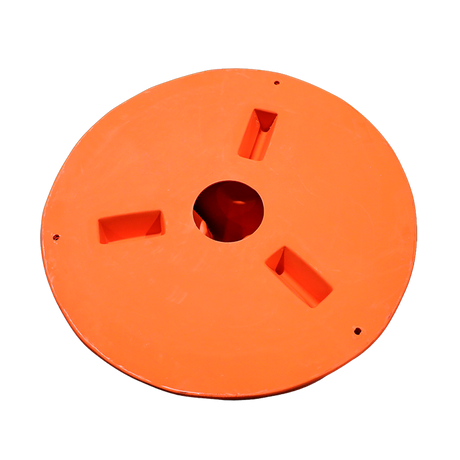 Century 3 Compartment Closed Bottom Mineral Feeder, bottom view, part CPCMFCENT
