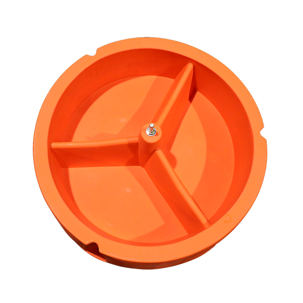 Century 3 Compartment Closed Bottom Mineral Feeder, trough detail, part CPCMFCENT