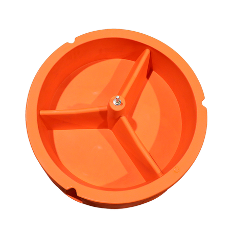 Century 3 Compartment Closed Bottom Mineral Feeder, trough detail, part CPCMFCENT