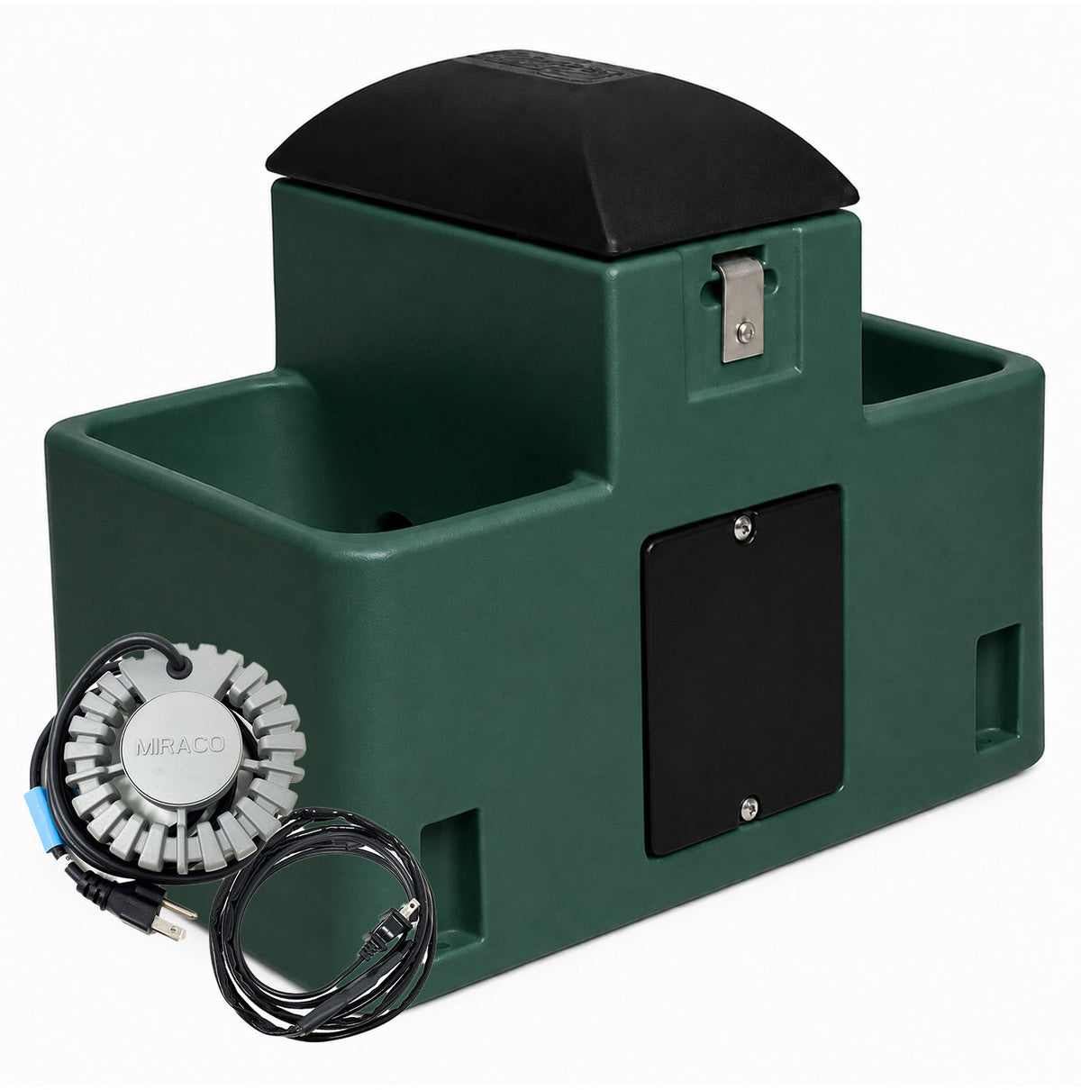 Lilspring 2701 by Miraco goat and sheep waterer with heat package Green 2701green