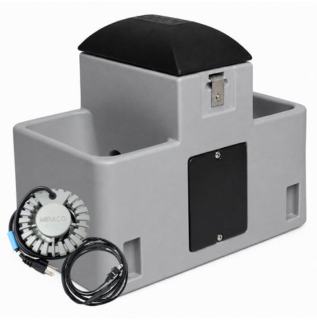 Lilspring 2701 by Miraco goat and sheep waterer with heat package Grey 2701grey