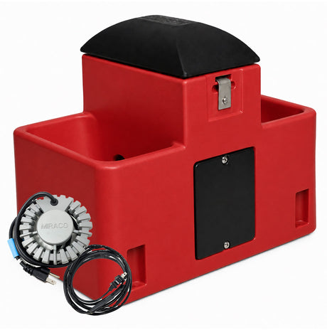 Lilspring 2701 by Miraco goat and sheep waterer with heat package Red 2701red