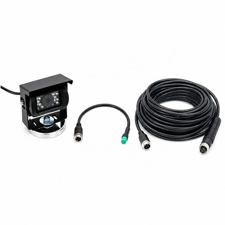Visionworks VWCAMBN-CNHC camera bundle for CNH flagship combines, camera, coiled cable and adaptor