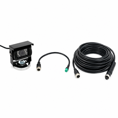Visionworks VWCAMBN-CNHM camera bundle for CNH midrange combines, camera, coiled cable and adaptor