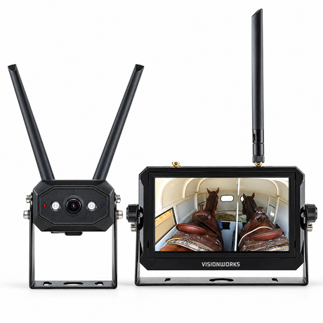 Visionworks VWIC714-HDWL inside camera kit with the 7 inch touchscreen monitor and wireless camera