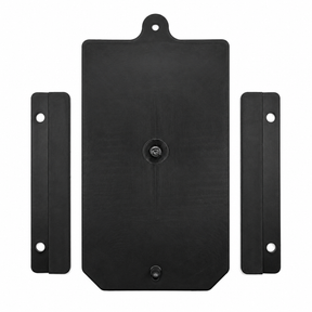 High Country Plastics ZM-6032 replacement door for the 270 pound feed bin, shown with the two black surround pieces, hardware not included