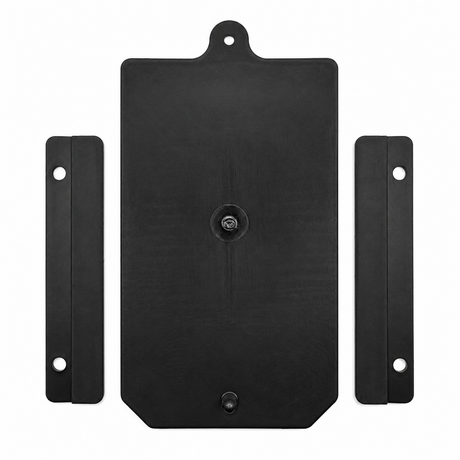 High Country Plastics ZM-6032 replacement door for the 270 pound feed bin, shown with the two black surround pieces, hardware not included
