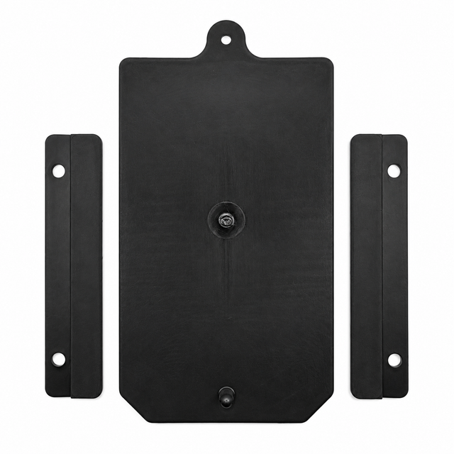 High Country Plastics ZM-6032 replacement door for the 270 pound feed bin, shown with the two black surround pieces, hardware not included