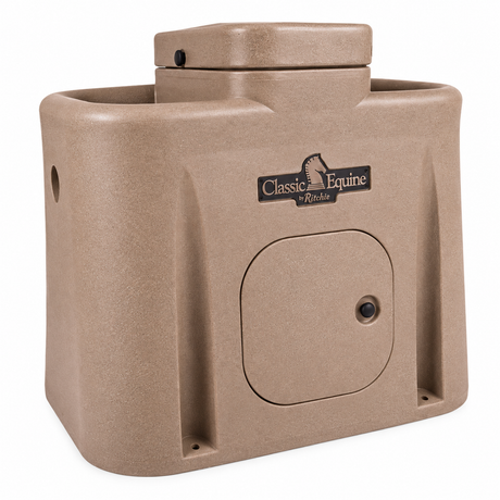 Classic Equine by Ritchie AutoFount 2 18720 two hole horse waterer, angled view