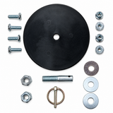 High Country Plastics BMF-120 kit, 38 inch rubber mat lid with stainless hardware for the bull mineral feeder
