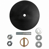 High Country Plastics BMF-250 kit, 42 inch rubber mat lid with stainless hardware for the bull mineral feeder