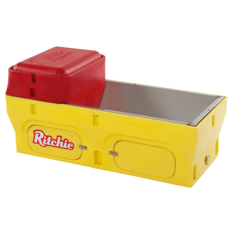 Yellow and red toolbox with 'Ritchie' branding on a white background
