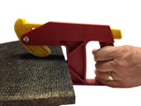 High Country Plastics Grabbit mat mover handle and locking jaw, one handed operation