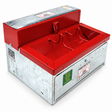 Hoskins H9-22S automatic hog waterer, stainless steel tank in an insulated galvanized frame