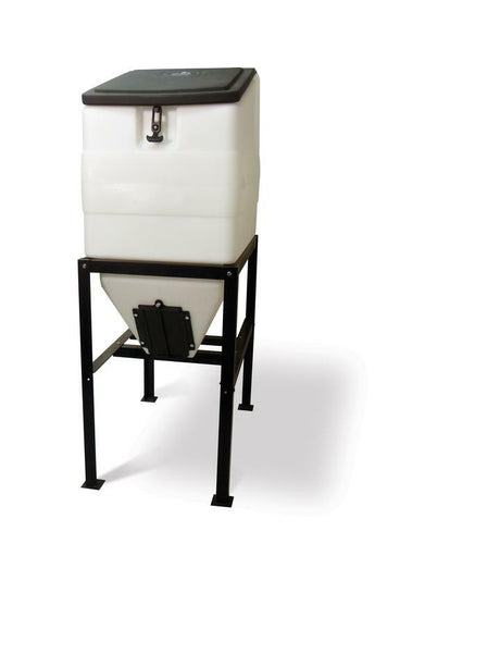High Country Plastics 270 LB Feed Bin, with Stand, part BIN-270 - equine and livestock equipment