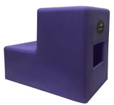 High Country Plastics MS-19 two step mounting block in purple, 19 inch poly mounting step for horses