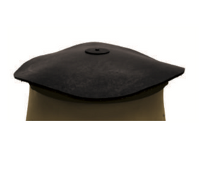 High Country Plastics Bull Mineral Feeder 42" Rubber Mat Lid BMF-250, part rubber-42
