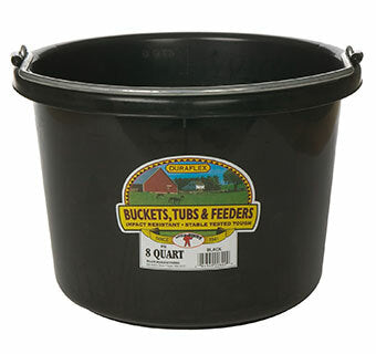 Little Giant 8 Quart Plastic Bucket - Black, part 12741874