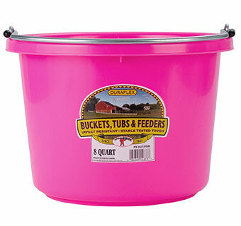 Little Giant 8 Quart Plastic Bucket - Hot Pink, part 13784215