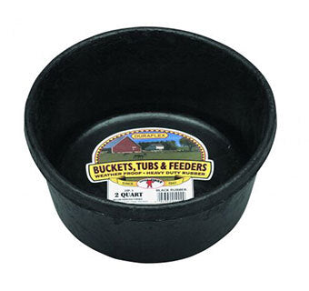 Little Giant DuraFlex Rubber Feed Pan - 2 Quarts, part 1N256AWB