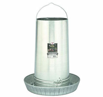 Miller MFG Hanging Metal Poultry Feeder with Pan - 40 LB, part 11543695