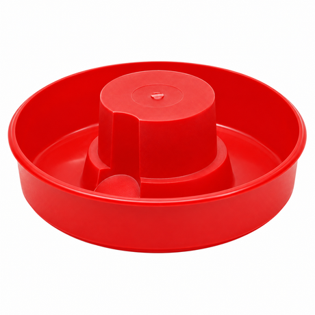 Brower Model 2 red plastic slip-on mason jar fount base for chicks