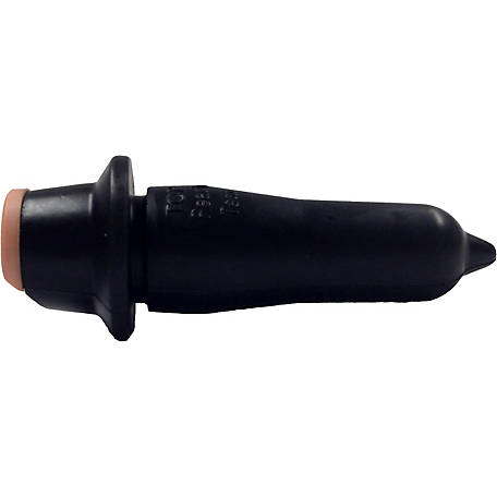 Peach Teat black pull through calf nipple for bucket and bottle feeders