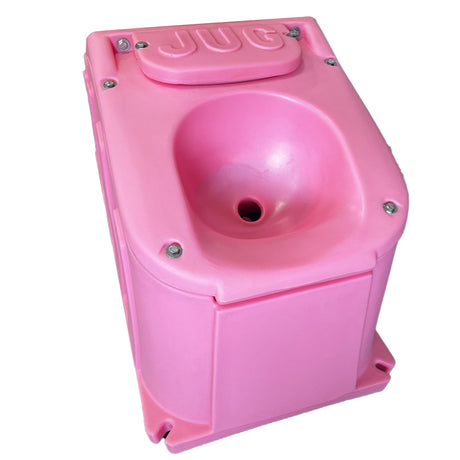JUG 101 single hole heated automatic waterer in pink