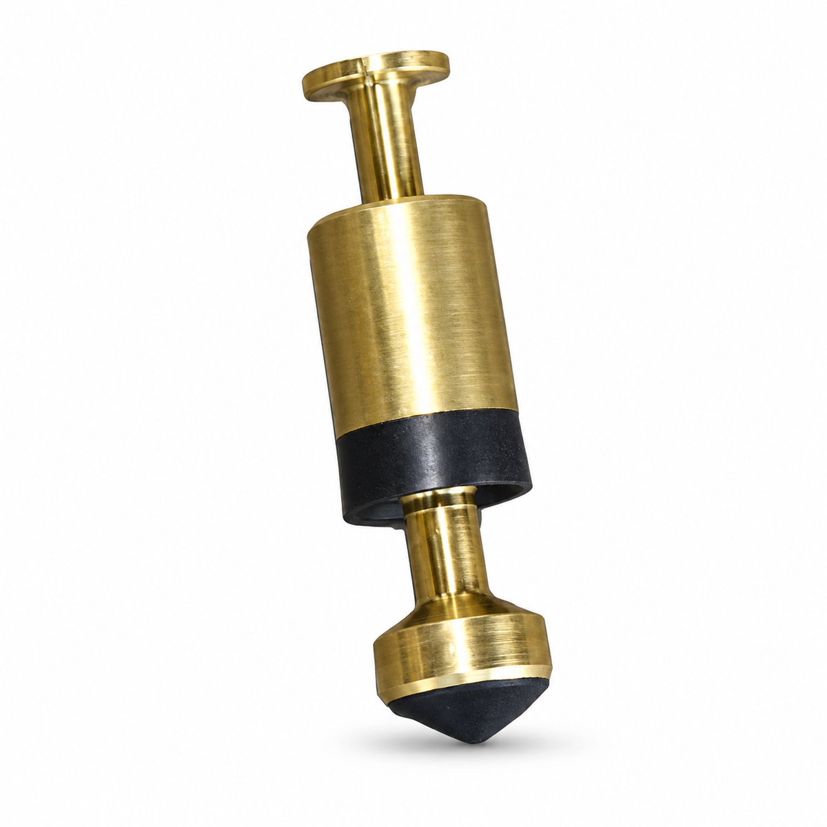 Hoskins 1/2 in. plunger, brass with a black rubber seal and conical tip, for the Bob valve