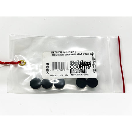 Behlen Country MC Valve Rubber Seal replacement 5/pack, part 54300988