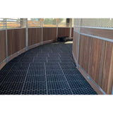 Hahn Paddock Slabs installed in a curved horse walker run