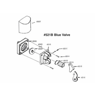 Miraco Valve Bottom Base #508 - replacement part - additional view 3